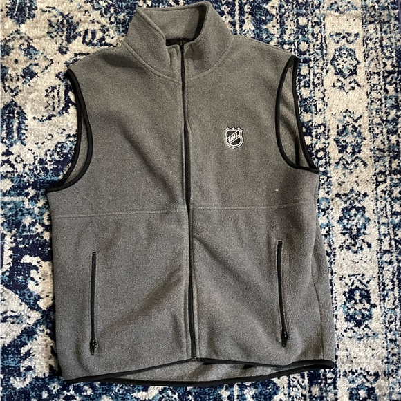 Reebok Other - NHL national hockey league Reebok Grey fleece men’s vest size medium